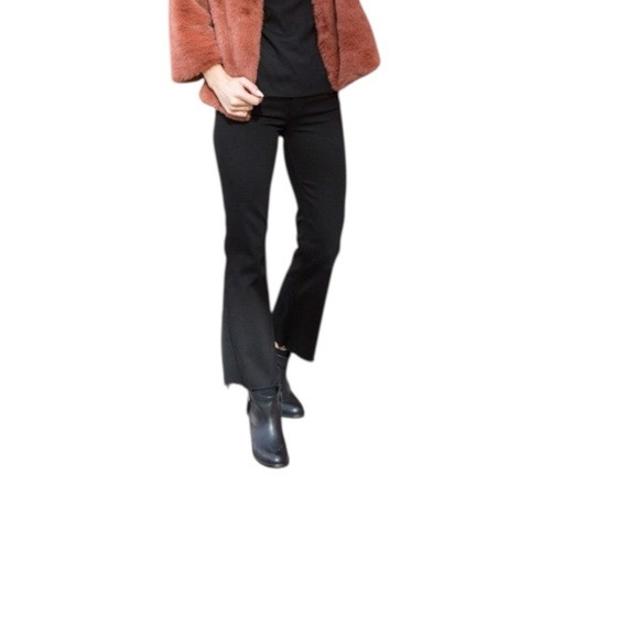 GRLFRND Joan Crop Flare Jeans in the Color Black Magic Woman - Picture 5 of 14